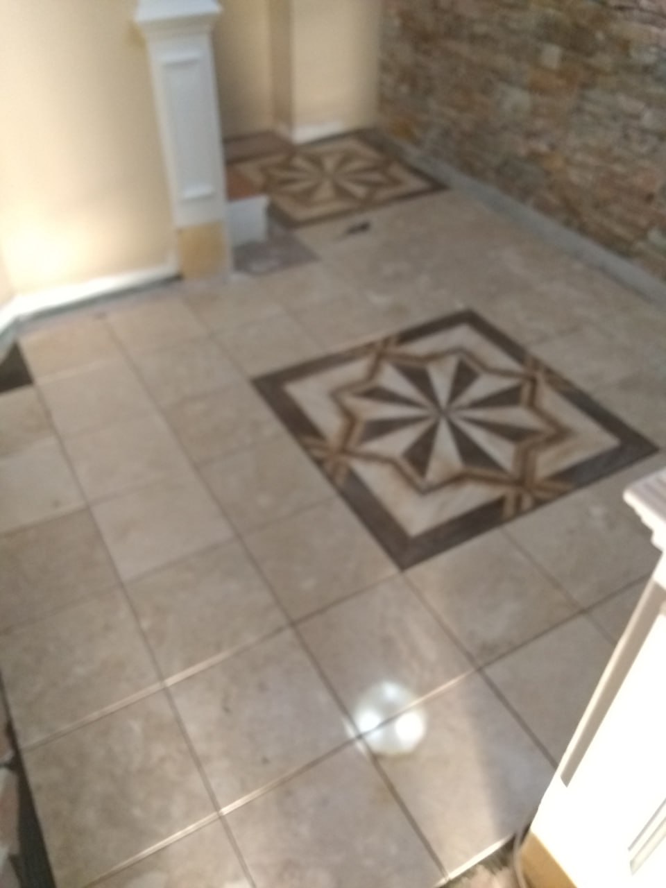Tile installation